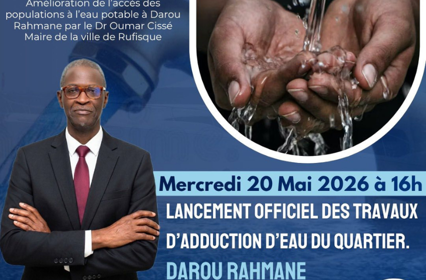 Lancement des travaux d’adduction d’eau à Darou Rahmane